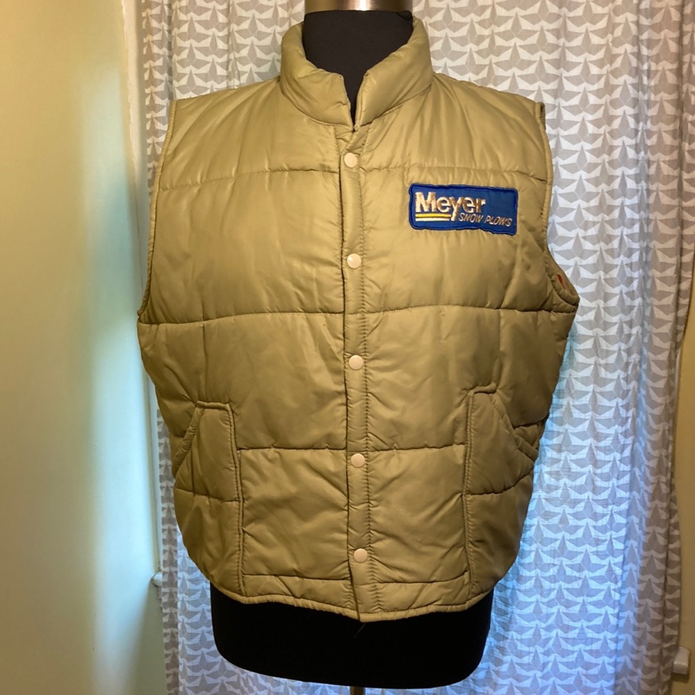 70s/80s Inspired Puffer Vest w Custom Patches